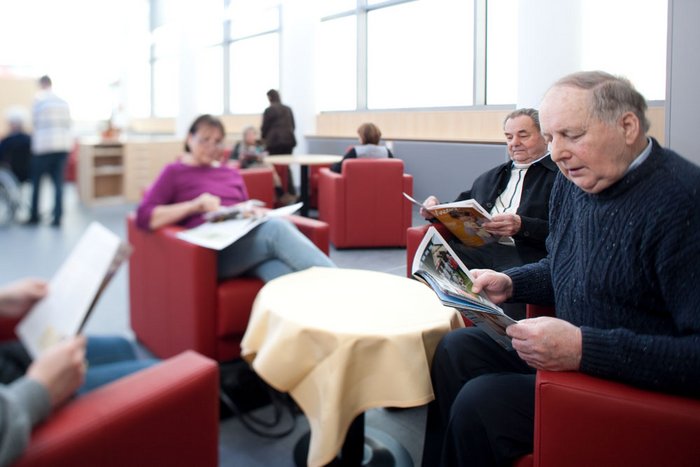 Wartebereich der onkologischen Tagesklinik